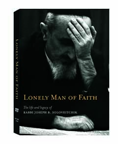 Lonely Man of Faith DVD cover